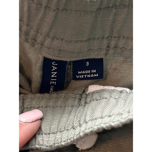 Janie and Jack Toddler Flat Front Pull-On Shorts Drawstring Sage Green Size 3 - Picture 3 of 7